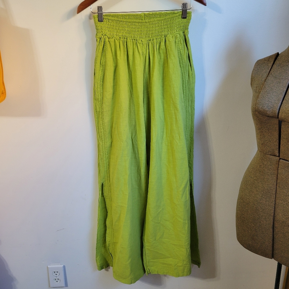 Blanco By Nature Aria Split Side Pant Pistachio Size Large - Picture 3 of 6